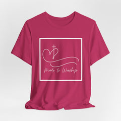 Made to Worship Christian Shirt with Bible Verse