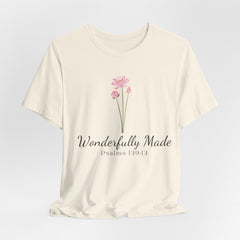 Wonderfully Made Spiritual Clothing for Daily Wear T-Shirt Ideal Christian Gift Ideas for Women