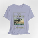 Faith Hope Love Inspirational Christian T-Shirt with Positive Message Ideal Christian Gift Ideas for Women