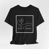 Made to Worship Christian Shirt with Bible Verse
