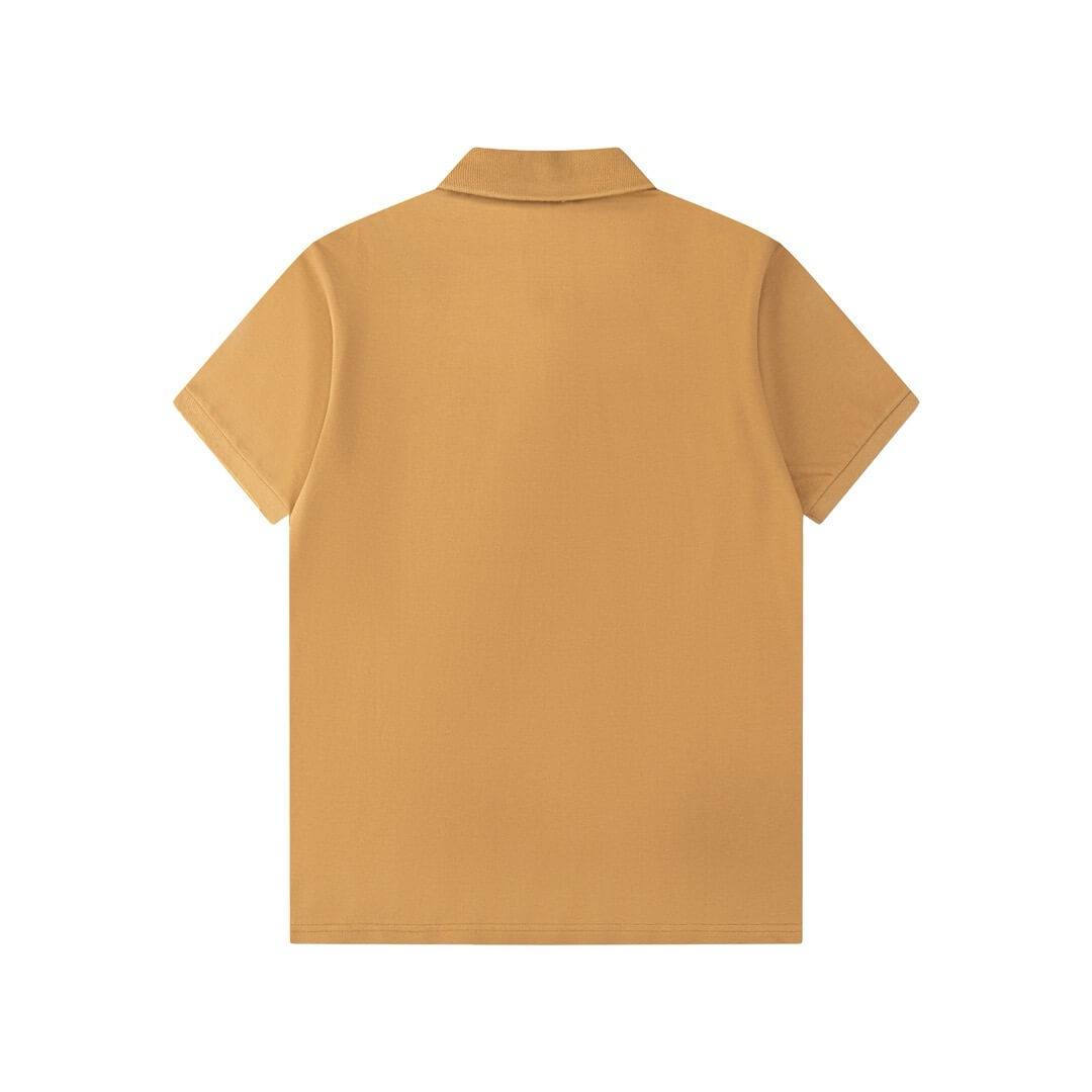 Letter Embroidery Polo T Shirt