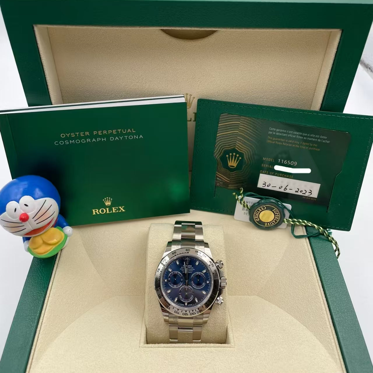 Chronograph -C-Factory -Blue - Silver 904L Steel- Automatic 7750 - 40mm