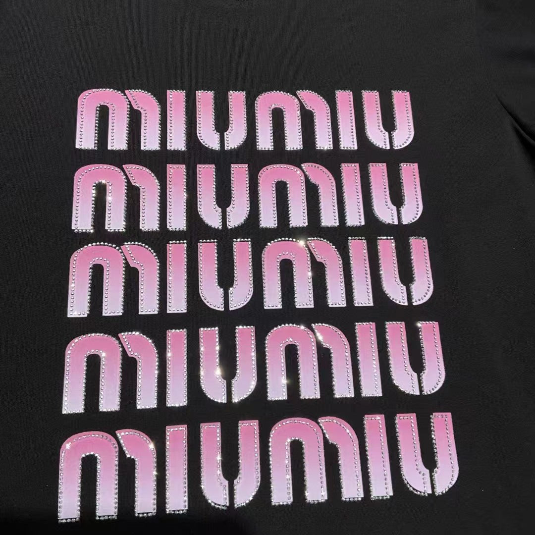 Women's full printed pure cotton short sleeved T-shirt