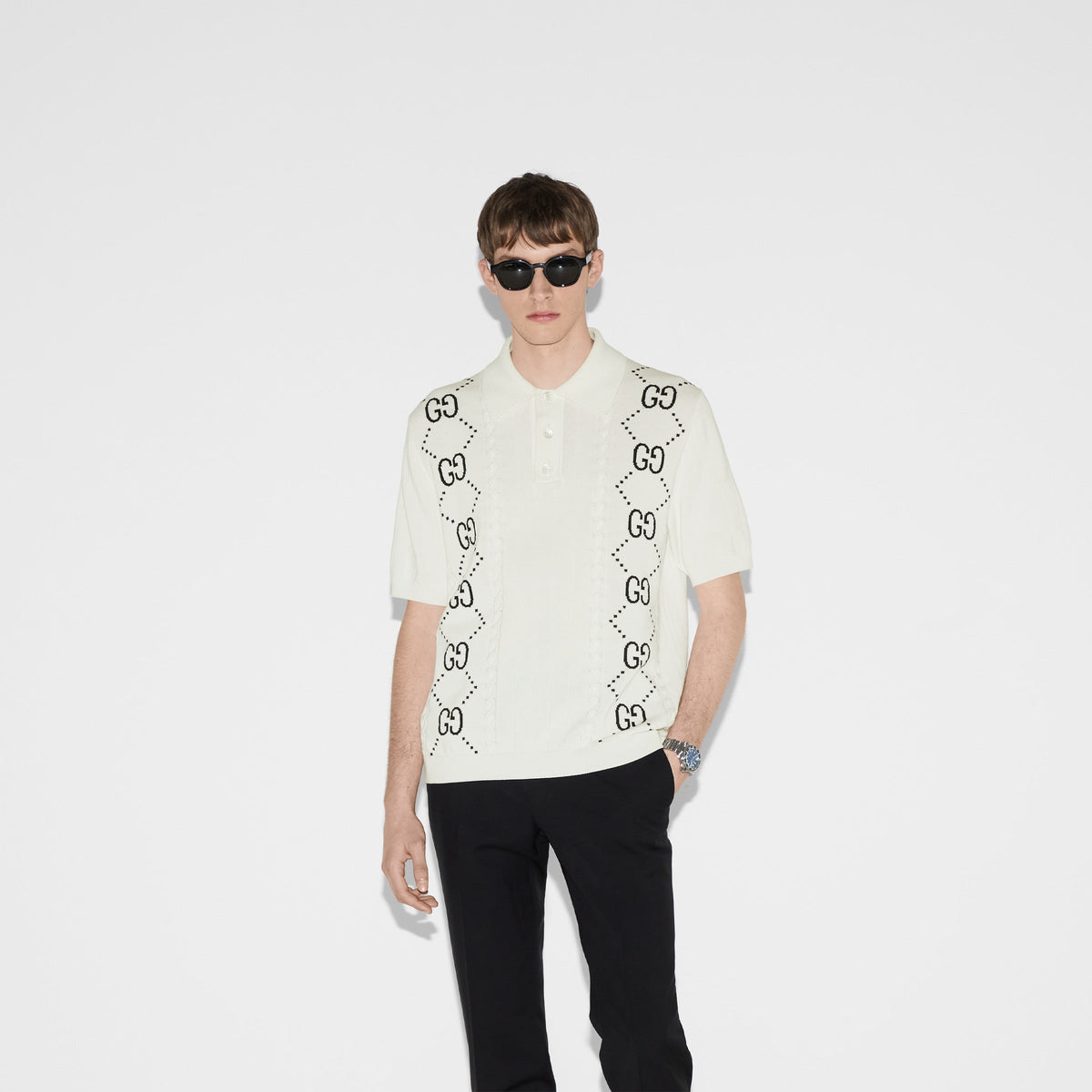 Full Print Double G Polo Shirt