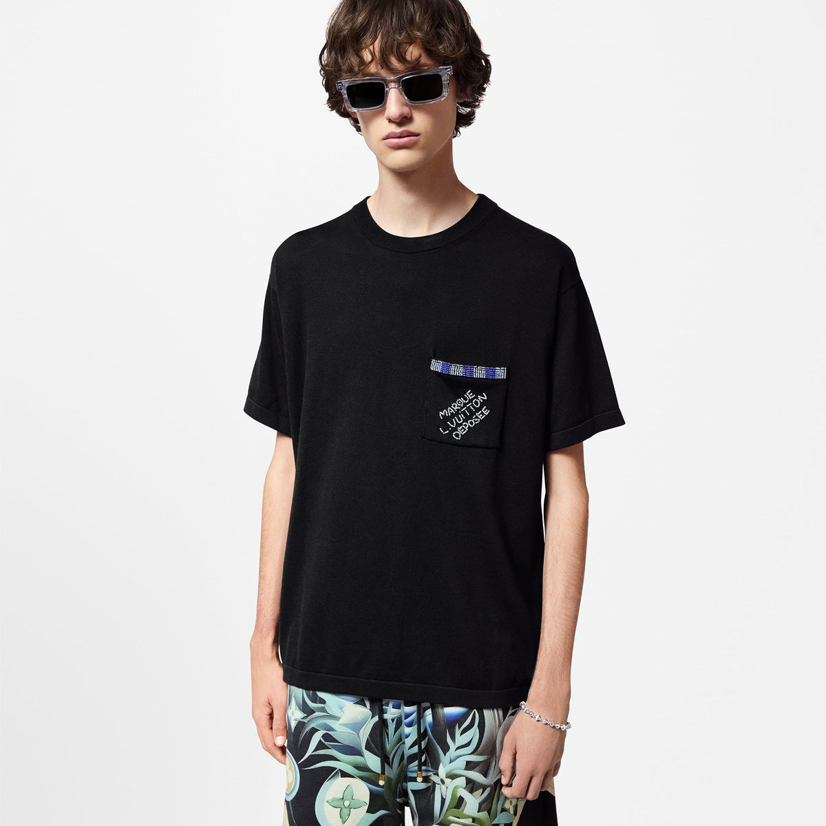Embroidered Pockets T Shirt