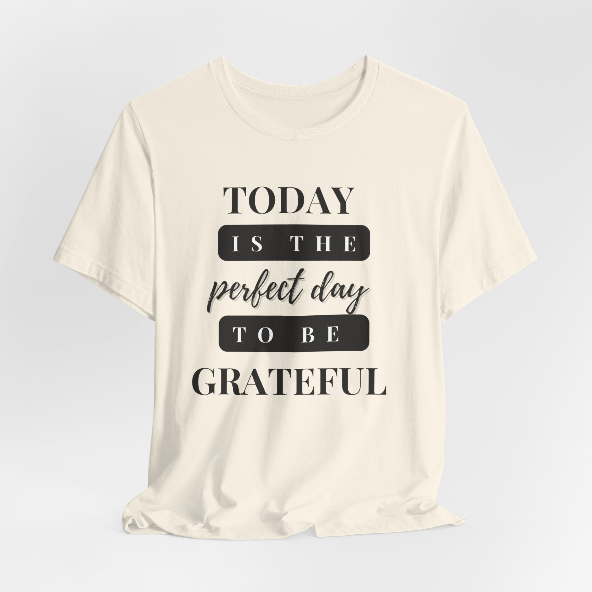Perfect Day to be Grateful Inspirational Christian T-Shirt