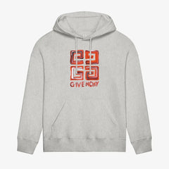 4G Red print Hoodie