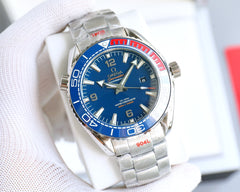 Blue Red -Silver 904L Steel - Automatic - 43mm