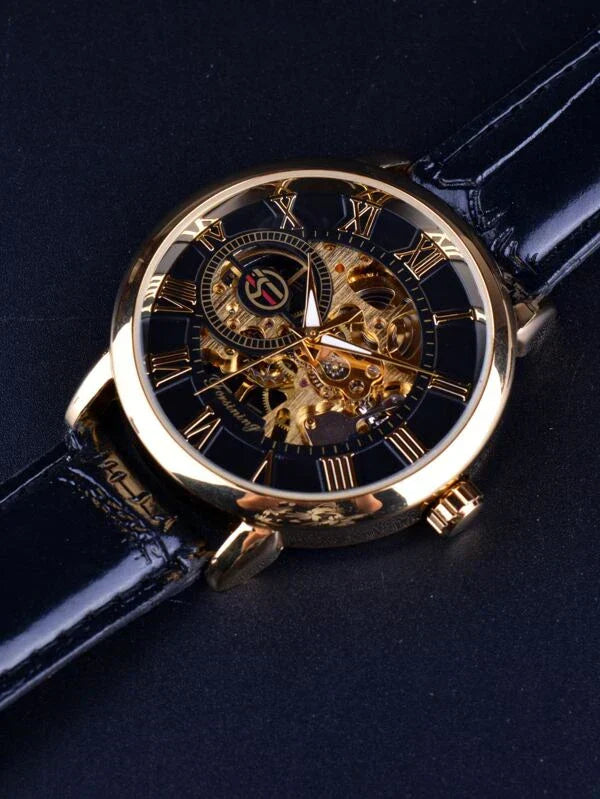 Black - Black Leather - Automatic -41mm