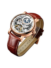 White Hollow - Brown Leather - Automatic -41mm