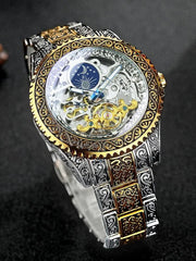 Blue - Black Leather - Automatic -41mm
