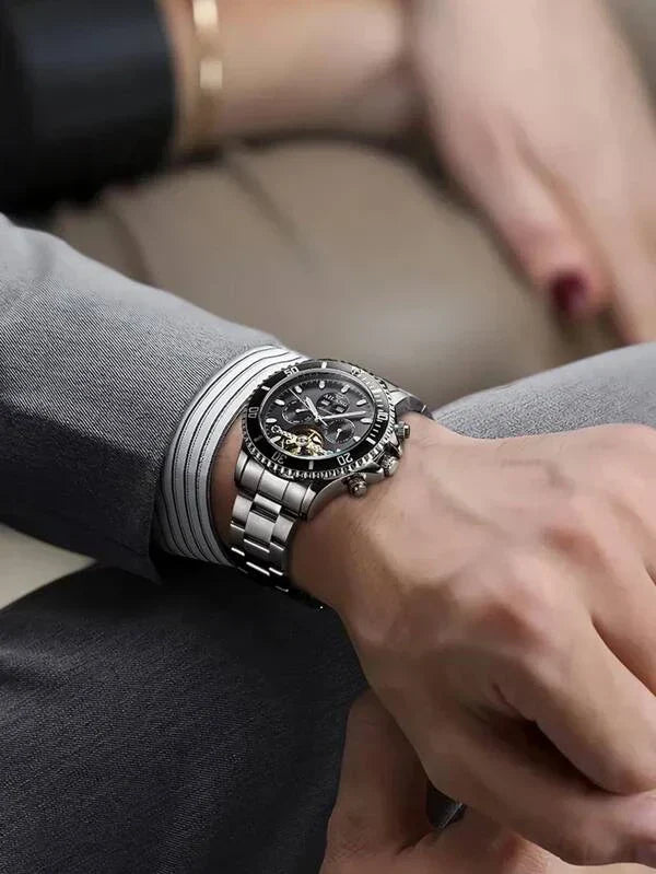 Blue - Silver 904L Steel - Automatic -43mm