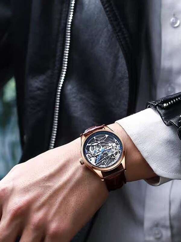 White 904L Steel - Brown Leather - Automatic -41mm