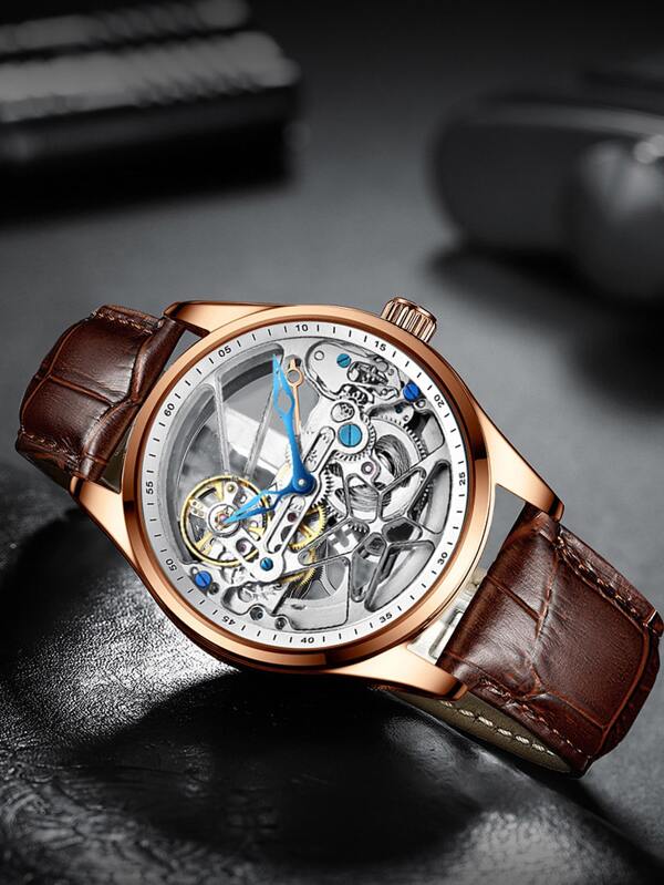 White 904L Steel - Brown Leather - Automatic -41mm