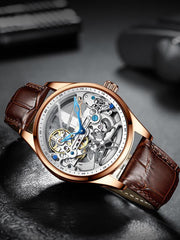 White 904L Steel - Brown Leather - Automatic -41mm
