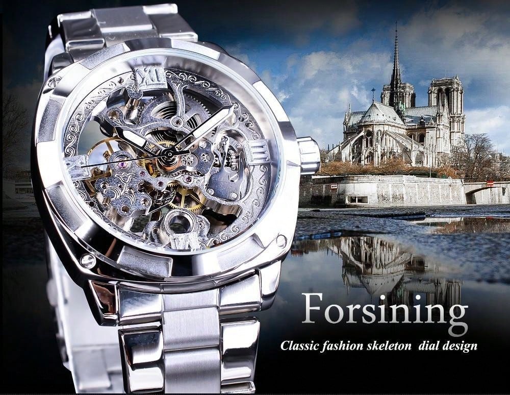 White 904L Steel -Silver Steel- Automatic -41mm