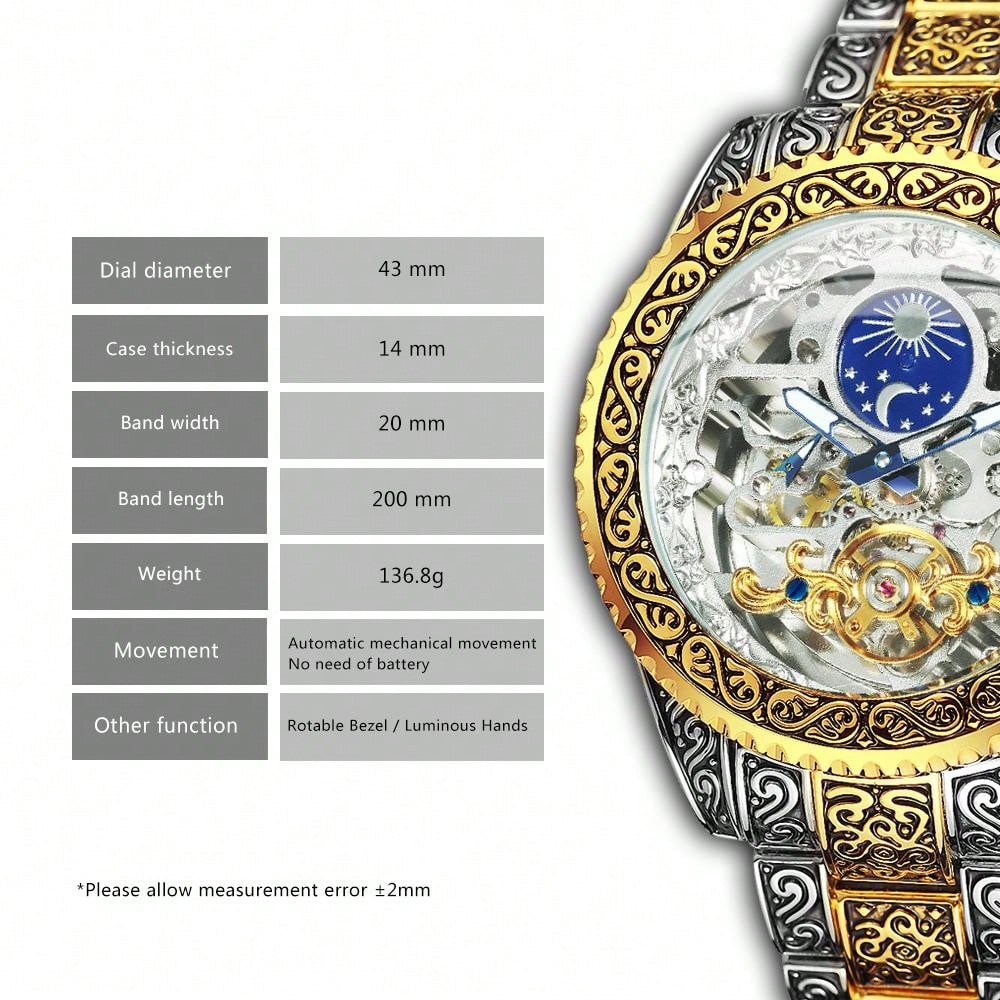 Blue - Black Leather - Automatic -41mm
