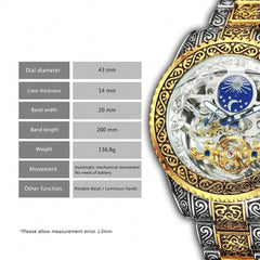 Blue - Black Leather - Automatic -41mm
