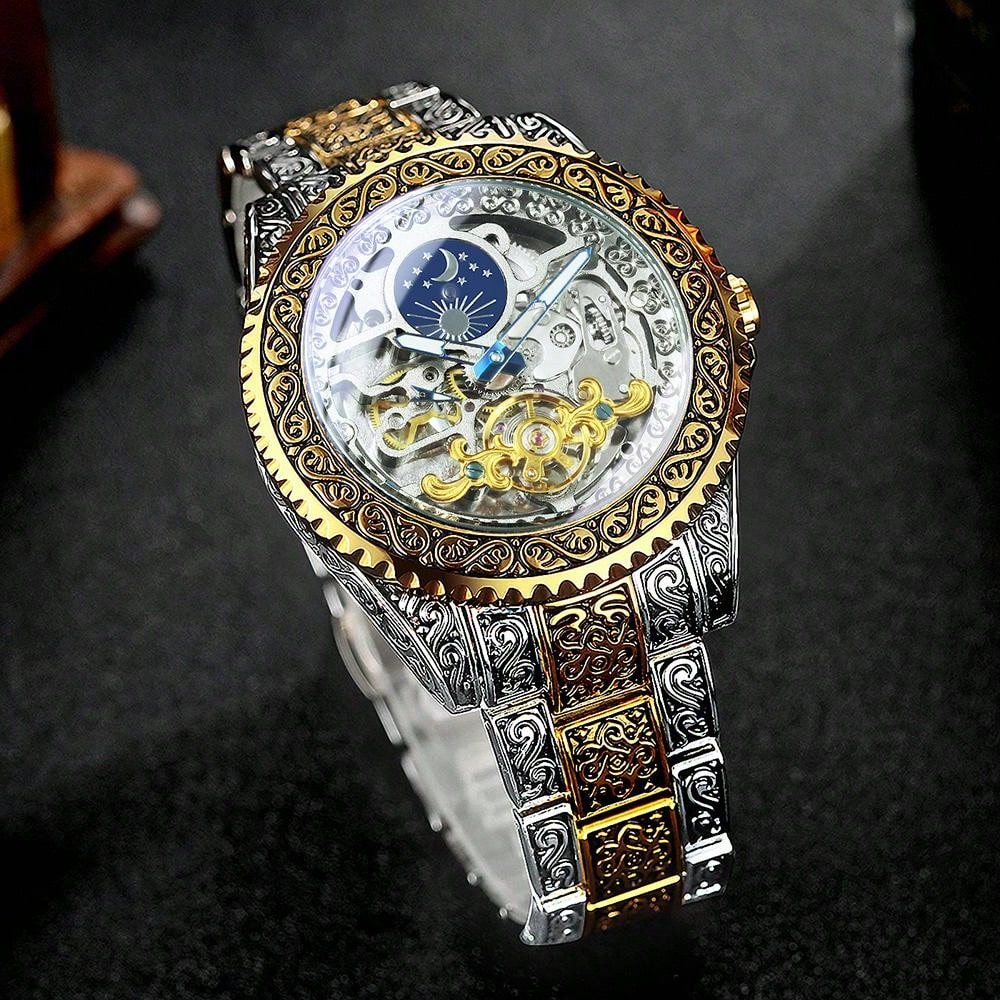 Blue - Black Leather - Automatic -41mm