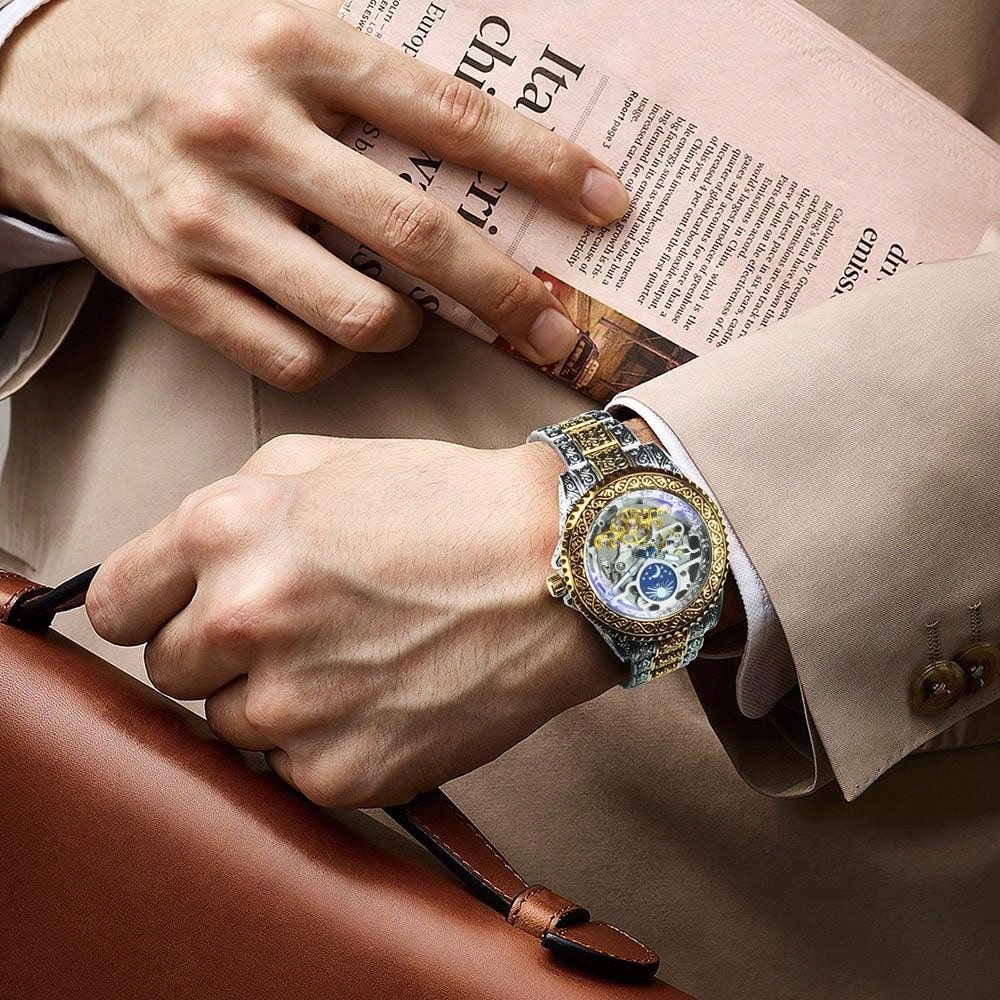 Blue - Black Leather - Automatic -41mm