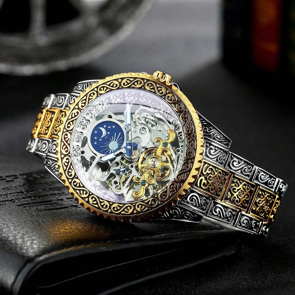 Blue - Black Leather - Automatic -41mm