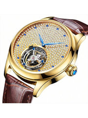 White Steel - Brwon Leather - Automatic -42mm