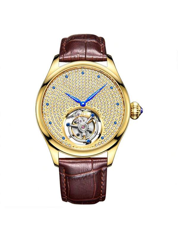 White Steel - Brwon Leather - Automatic -42mm