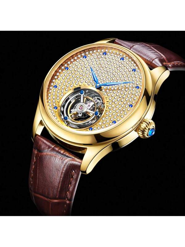 White Steel - Brwon Leather - Automatic -42mm