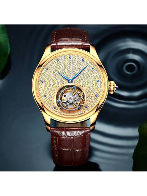White Steel - Brwon Leather - Automatic -42mm
