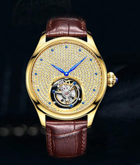 White Steel - Brwon Leather - Automatic -42mm