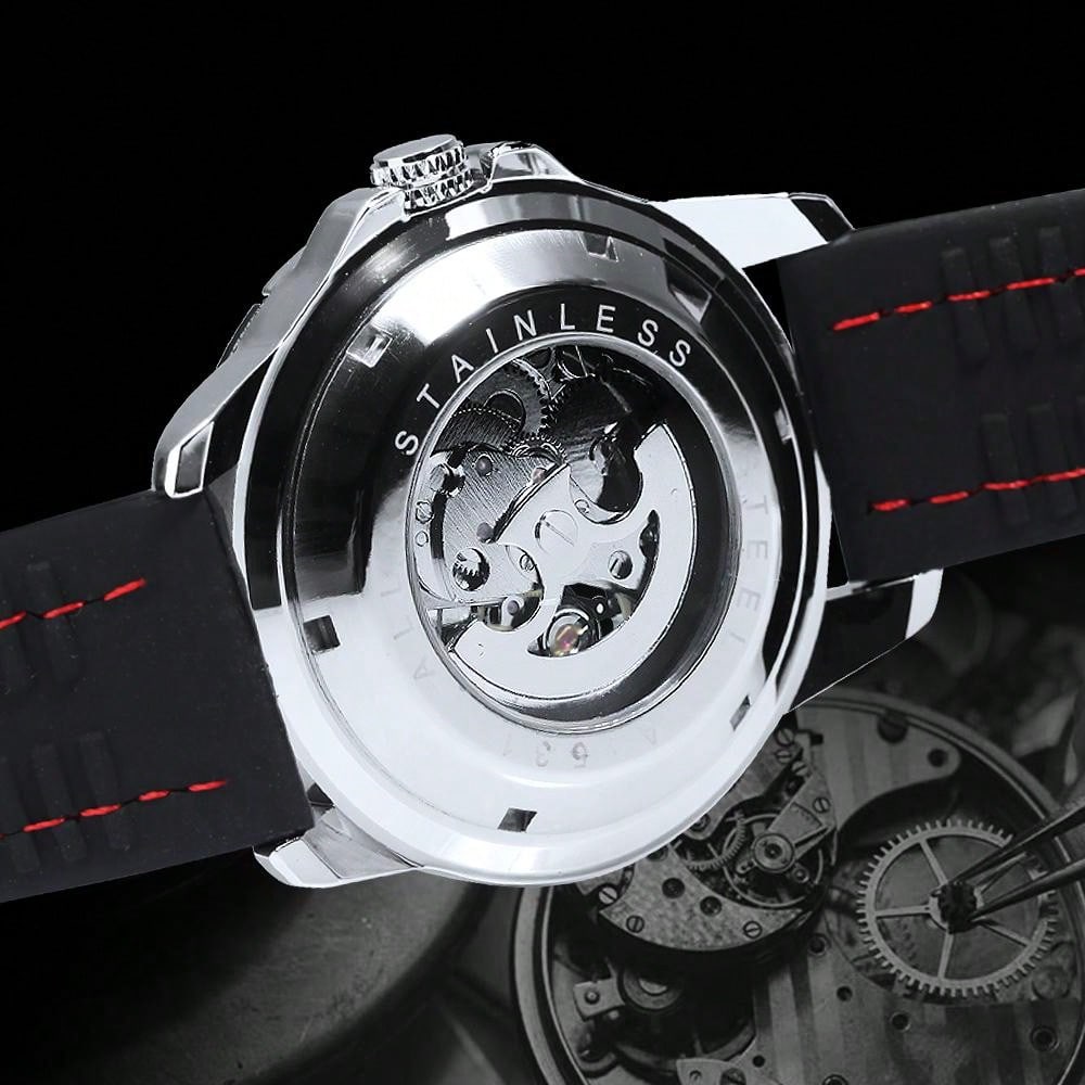 Blue Red - Black Leather - Automatic -42mm