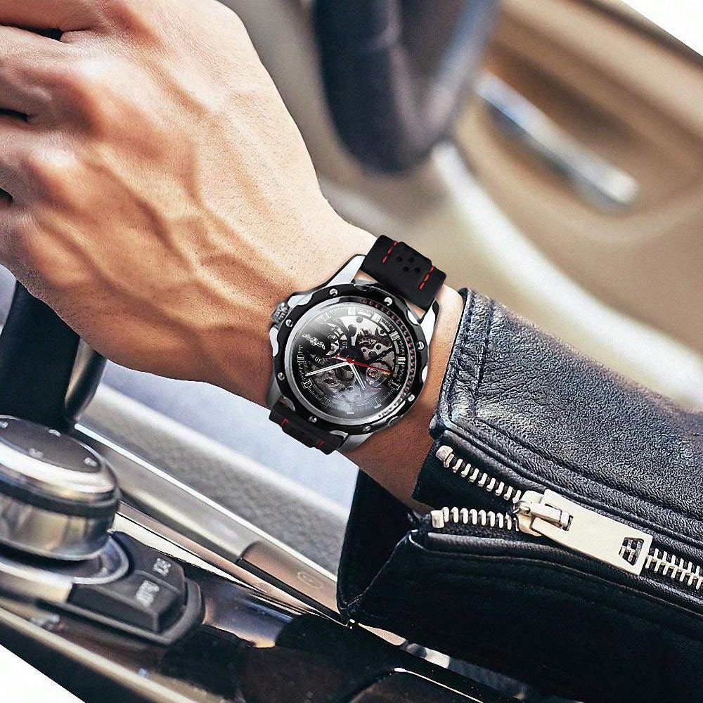 Blue Red - Black Leather - Automatic -42mm