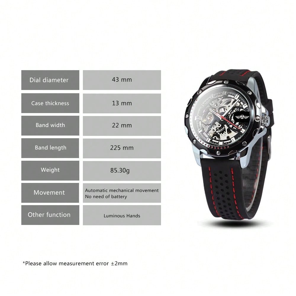 Blue Red - Black Leather - Automatic -42mm