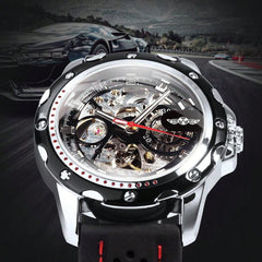 Blue Red - Black Leather - Automatic -42mm