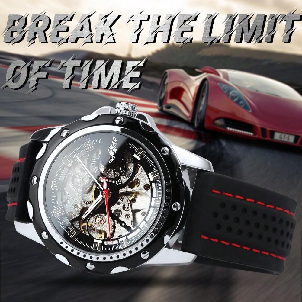 Blue Red - Black Leather - Automatic -42mm
