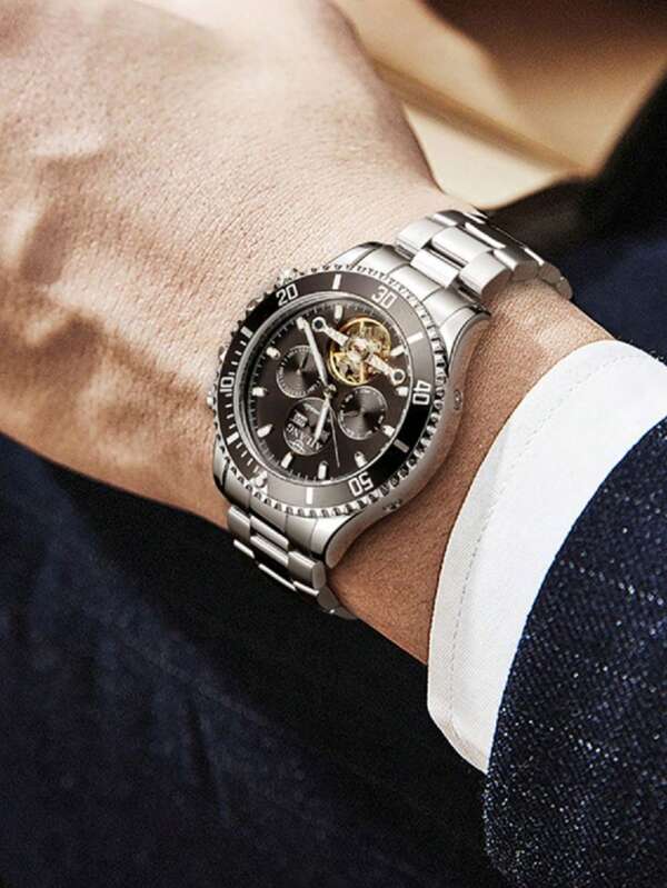 Blue - Silver 904L Steel - Automatic -43mm