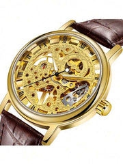 Blue - Brown Leather - Automatic -41mm