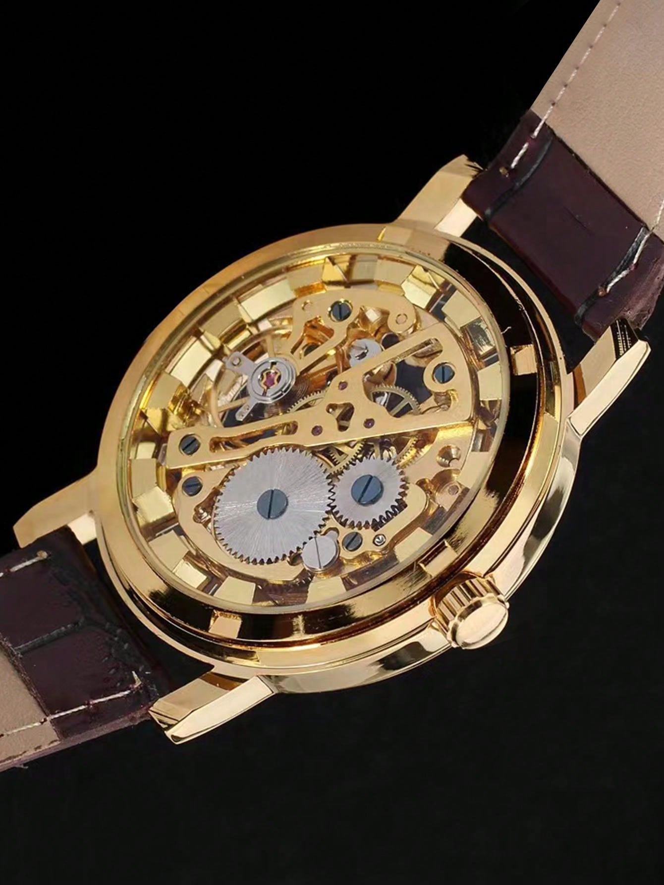 Blue - Brown Leather - Automatic -41mm