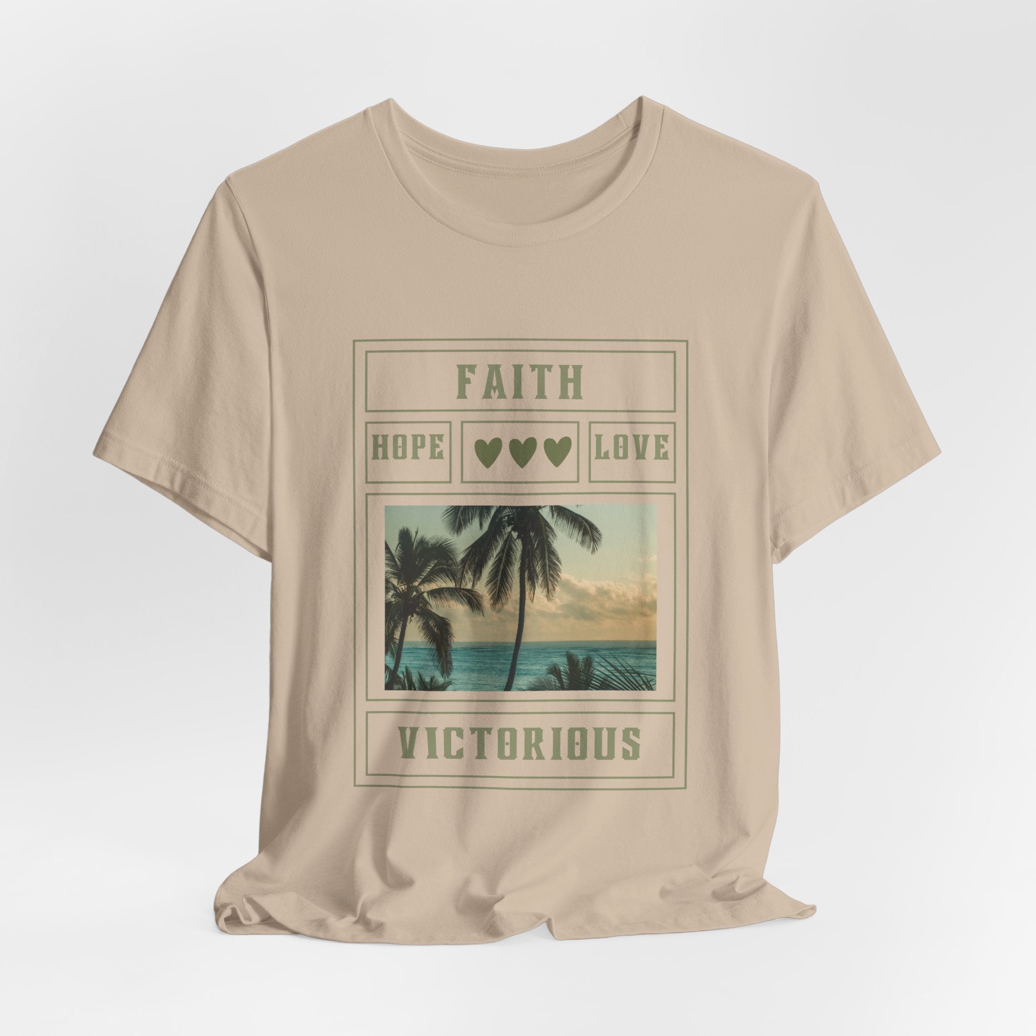 Faith Hope Love Inspirational Christian T-Shirt with Positive Message Ideal Christian Gift Ideas for Women