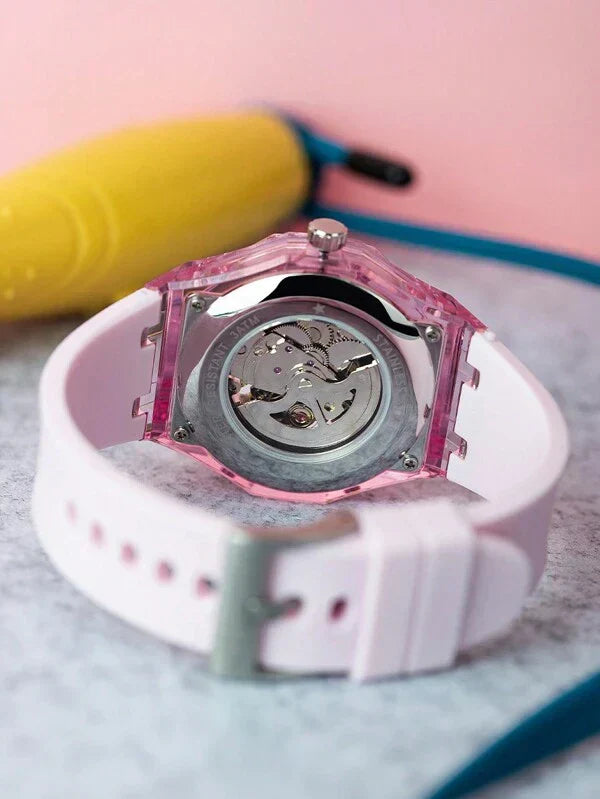 Red White - White Leather - Automatic -41mm