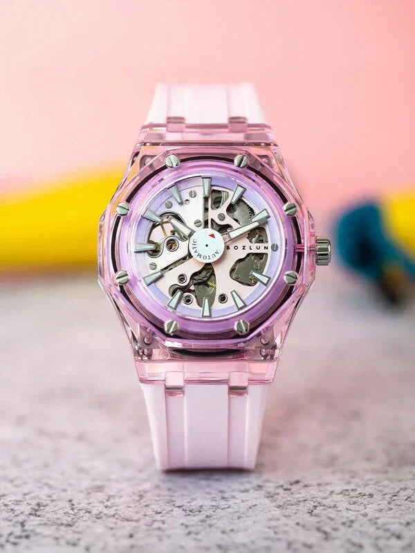 Red White - White Leather - Automatic -41mm