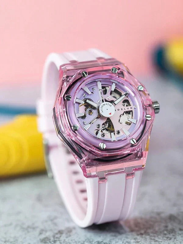 Red White - White Leather - Automatic -41mm
