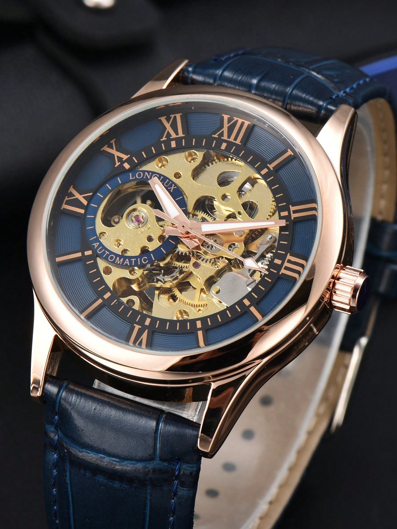 Black - Black Leather - Automatic -41mm
