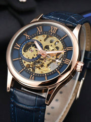 Hollow Black - Black Leather - Automatic -42mm