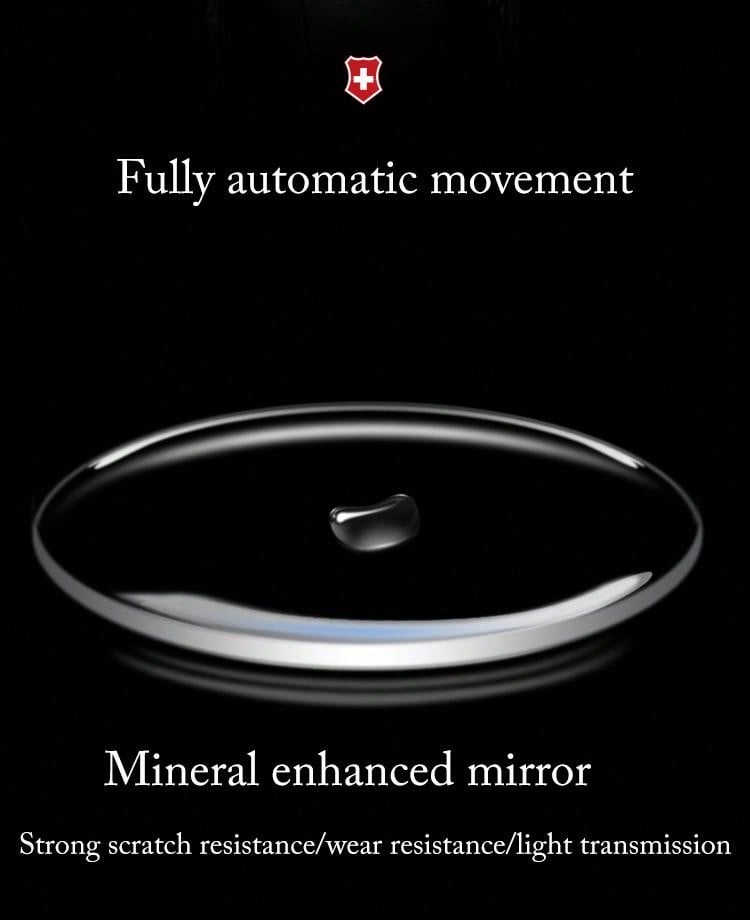 Black White- Black Leather - Automatic -41mm
