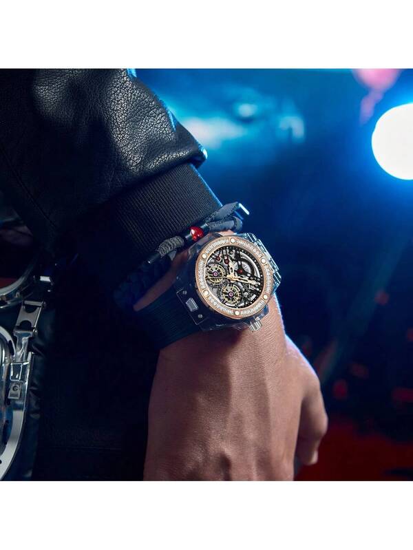Crystal Blue - White Rubber - Automatic -41mm