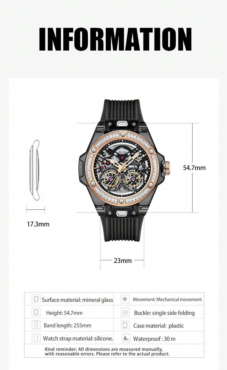 Crystal Blue - White Rubber - Automatic -41mm