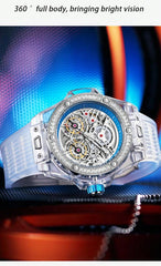 Crystal Blue - White Rubber - Automatic -41mm