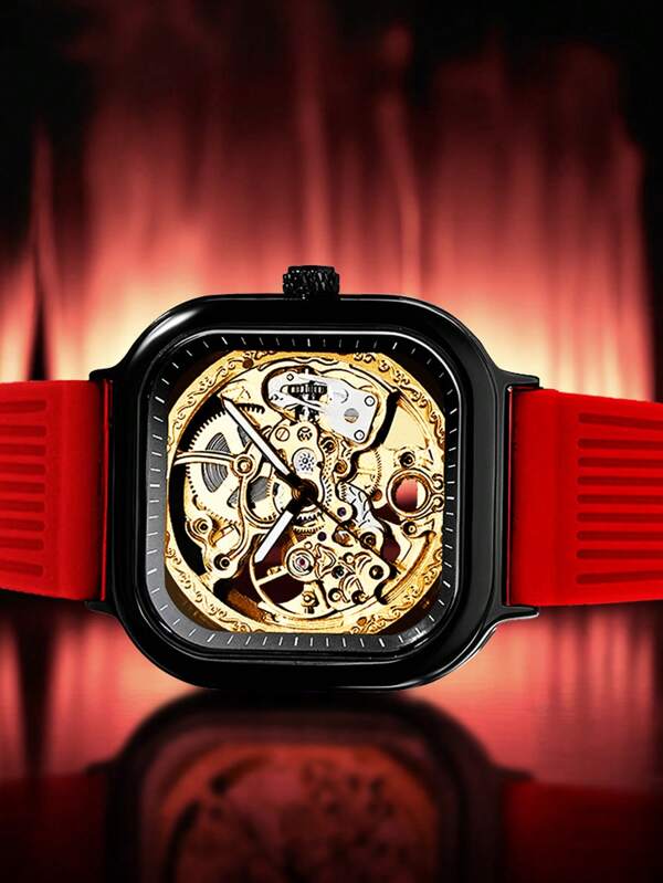 Blue Yellow - Red Rubber - Automatic -42mm