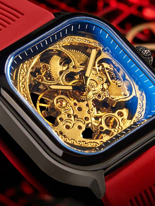 Blue Yellow - Red Rubber - Automatic -42mm